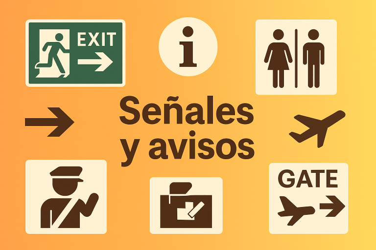 Vocabulario aeropuerto en ingles