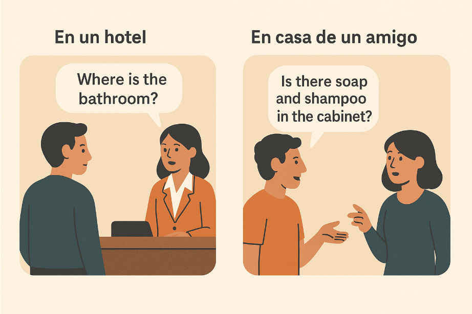Vocabulario de baño en inglés