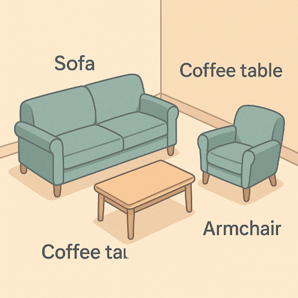 vocabulario de muebles en ingles