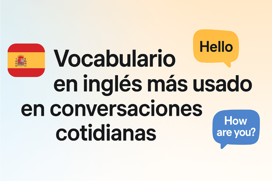 Vocabulario en inglés más usado