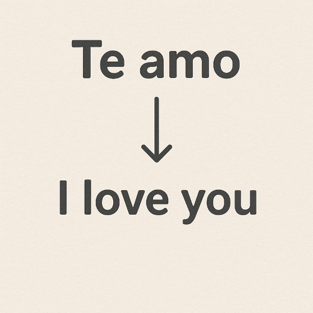 Cómo se dice Te amo en inglés
